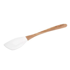 Imagem de ESPÁTULA EM SILICONE COM CABO DE MADEIRA GRANDE BRANCO STAUB ZWILLING - Zwilling J A Henckels Brasil Prod De Coz E Bel Ltda