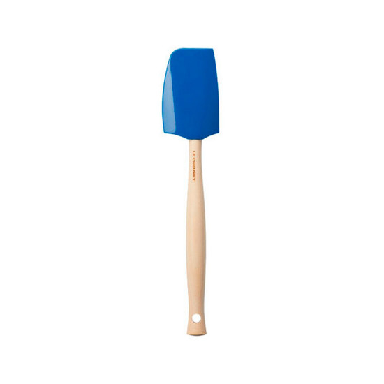 Imagem ESPÁTULA DE SILICONE CRAFT AZUL MARSEILLE C/ CABO EM MADEIRA 1,5X28,5X5,8 CM  LE CREUSET