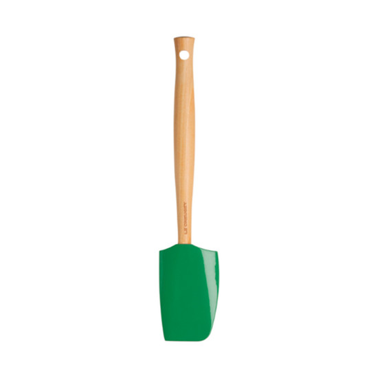 Imagem ESPÁTULA DE SILICONE CRAFT VERDE BAMBOO COM CABO EM MADEIRA 1,5X28,5X5,8 CM  LE CREUSET