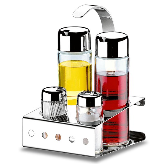 Imagem GALHETEIRO INOX COM 5 PEÇAS FARMA BRINOX 