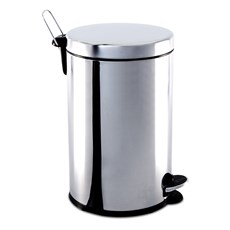 Imagem de LIXEIRA INOX COM PEDAL E BALDE 12L BRINOX  - Brinox Metalurgica Sa