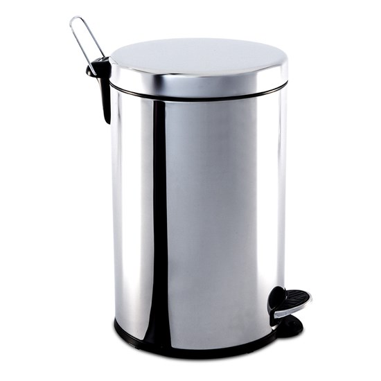 Imagem LIXEIRA INOX COM PEDAL E BALDE 12L BRINOX 