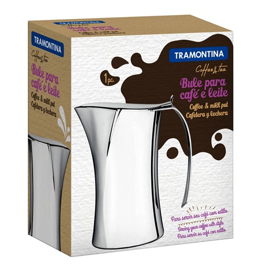 Imagem BULE AÇO INOX PARA CAFÉ E LEITE 440ML HARMONY TRAMONTINA