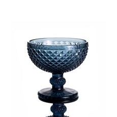 Imagem de TAÇA SOBREMESA BICO DE JACA AZUL - 6f Decoracoes Exportacao Importacao E Comercio Ltda