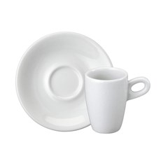 Imagem de XÍCARA SOFIA COM PIRES 70ML DE PORCELANA BRANCA 9X12X12CM - SCHMIDT - Schmidt Industria Comercio Importacao E Exportacao Ltda
