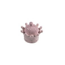 Imagem de PORTA JÓAIS CERÂMICA COROA REAL 7CM ROSA 37101 GRILLO - Grillo Ltda