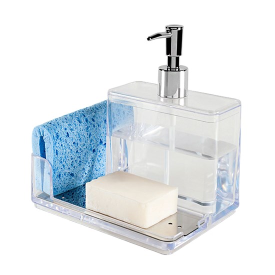 Imagem ORGANIZADOR DE PIA SUPREMA 17,9CM 500ML CRISTAL COZA