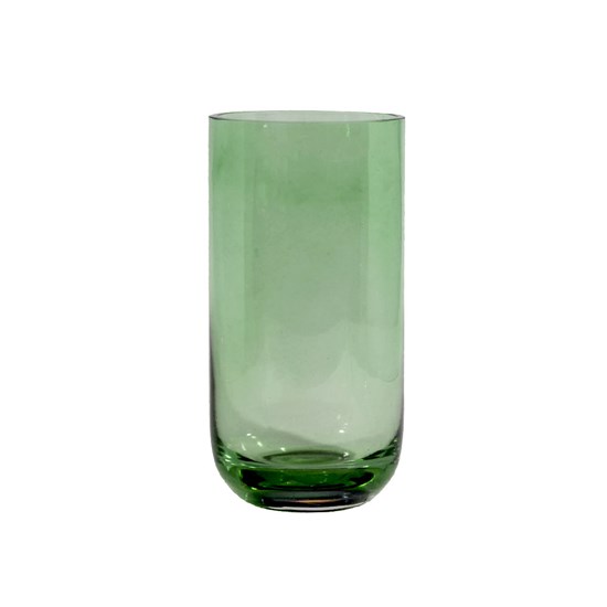 Imagem VASO DECORATIVO VIDRO TRANSPARENTE 22CM VERDE 33833 GRILLO