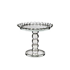 Imagem de CENTRO DE MESA COM PÉ DIAMANTE EM VIDRO 21CM 31911 GRILLO - Grillo Ltda