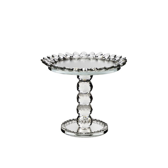 Imagem CENTRO DE MESA COM PÉ DIAMANTE EM VIDRO 21CM 31911 GRILLO