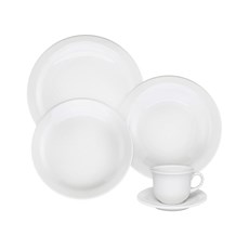 Imagem de APARELHO DE JANTAR/CHÁ COM 20 PEÇAS FLOREAL WHITE OXFORD PORCELANAS - Oxford Porcelanas S-A