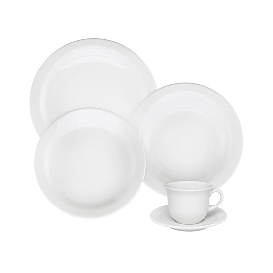 Imagem APARELHO DE JANTAR/CHÁ COM 20 PEÇAS FLOREAL WHITE OXFORD PORCELANAS