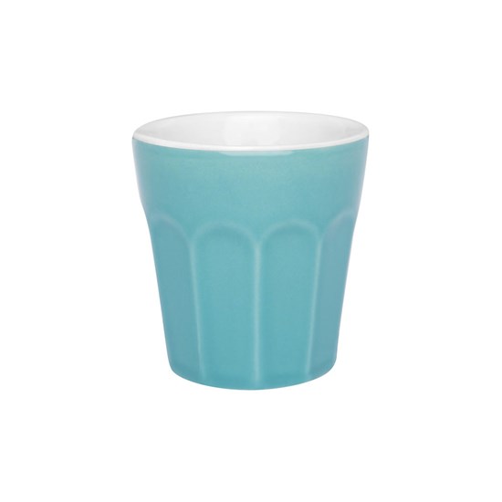 Imagem COPO PEQUENO CERÂMICA 90ML AZUL-BRANCO OXFORD PORCELANAS
