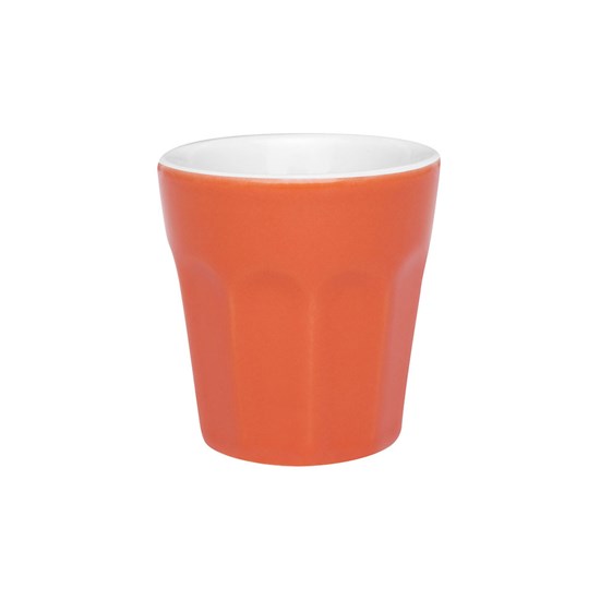 Imagem COPO PEQUENO CERÂMICA 90ML LARANJA/BRANCO OXFORD PORCELANAS