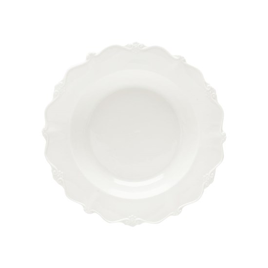 Imagem CONJUNTO DE PRATOS PARA SOPA COM 6 PEÇAS EM PORCELANA FANCY 21X3,5CM BRANCO