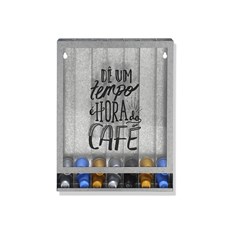 Imagem de PORTA CÁPSULAS DE CAFÉ PARA PAREDE TEMPO EM AÇO 35CM  - Geguton Industria Metalurgica Ltda