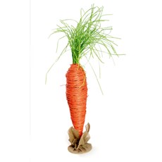 Imagem de CENOURA RATTAN COM BASE EM JUTA 15X58CM LARANJA E VERDE - Cromus Embalagem Ind. E Com. Ltda