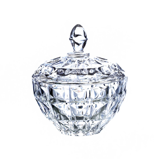 Imagem BOMBONIERE EM VIDRO AQUAMARINE 19,5X17,5CM 