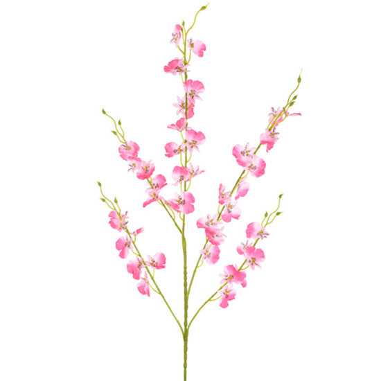 Imagem HASTE DECORATIVA DE ORQUÍDEA CHUVA DE OURO ROSA EM PLÁSTICO MOLDÁVEL - GRILLO