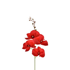 Imagem de ORQUÍDEA EM CETIM X4 62CM VERMELHO 41653 GRILLO - Grillo Ltda