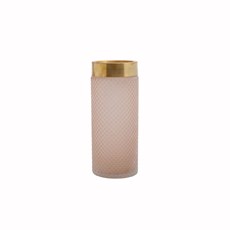 Imagem de VASO DE VIDRO 11X26CM ROSA 44899 GRILLO - Grillo Ltda