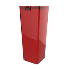 Imagem de POTE HERMÉTICO 3L 31CM VERMELHO TRANSPARENTE CP01 - Metalurgica Crippa Ltda