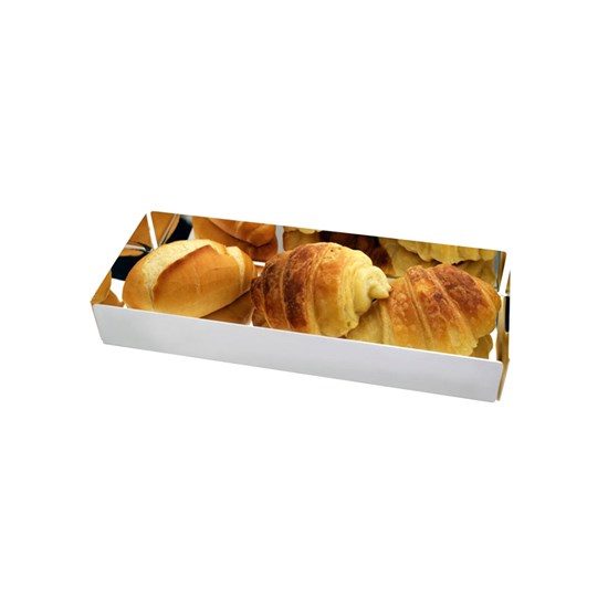 Imagem CESTO PARA PÃO PISA AÇO INOX 26X11CM RIVA 