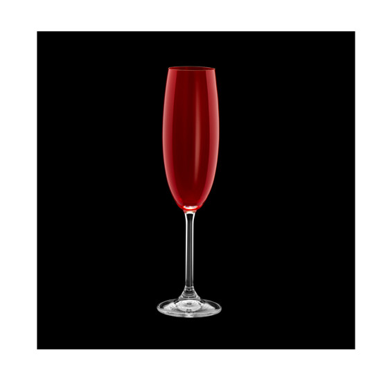 Imagem JOGO COM 6 TAÇAS PARA CHAMPAGNE CRISTAL ECOLÓGICO 220ML GASTRO RUBI BOHEMIA