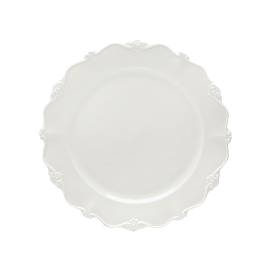 Imagem JOGO COM 6 PRATOS PARA SOBREMESA DE PORCELANA FANCY 19CM BRANCO WOLFF