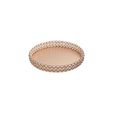 Imagem de BANDEJA REDONDA DE FERRO COM PÉROLAS 20CM DOURADO 44840 GRILLO CT18A - Grillo Ltda