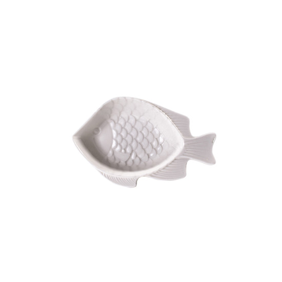 Imagem BOWL PEIXE EM CERÂMICA 9,5X6CM BRANCO 45810 GRILLO CT18A