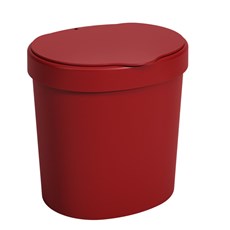 Imagem de LIXEIRA BASIC 2,5 L 17,5 X 15 X 18,2 CM - VERMELHO BOLD COZA - Brinox Metalurgica Sa