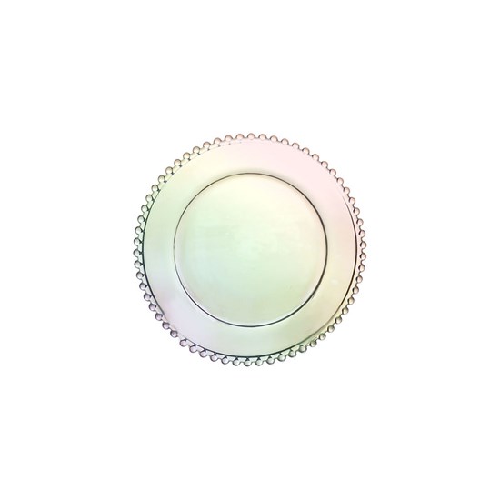 Imagem PRATO DE CRISTAL DE CHUMBO PEARL RAINBOW 20CM WOLFF