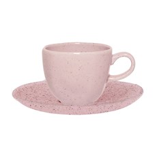 Imagem de XÍCARAS DE CHÁ 220ML COM PIRES - PINK SAND OXFORD - Oxford Porcelanas Sudeste Ltda