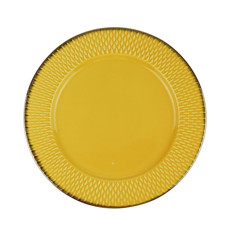 Imagem de PRATO SOBREMESA PORCELANA DROPS AMARELO 20CM WOLFF - Rojemac Impotacao E Exportacao Ltda