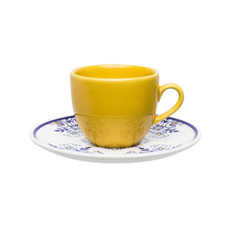 Imagem de XÍCARA DE CHÁ 200ML COM PIRES - LISBOA OXFORD - Oxford Porcelanas Sudeste Ltda