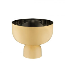 Imagem de CACHEPOT BOREAL GRANDE OURO 24K RIVA - Br Comercio De Utensilios Domesticos Eireli