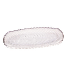 Imagem de TRAVESSA DE CRISTAL DE CHUMBO LEAF 39,5X14X3CM LYOR - Coliseu Presentes Ltda