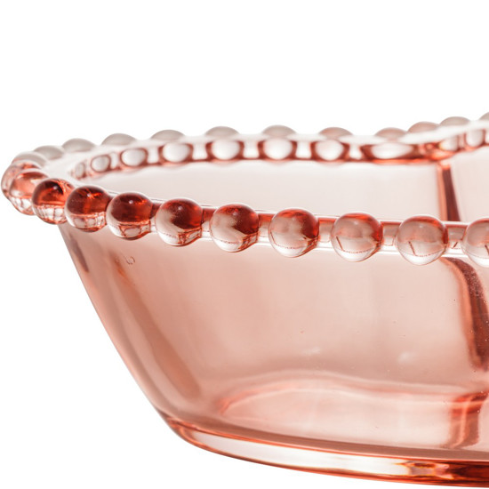 Imagem BOWL CRISTAL CORAÇÃO PEARL ROSA 19X15X6CM WOLFF