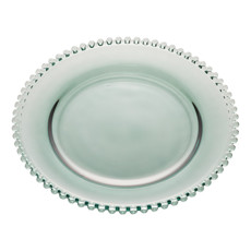 Imagem de PRATO SOBREMESA CRISTAL PEARL VERDE 20CM WOLFF - Rojemac Impotacao E Exportacao Ltda