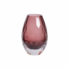 Imagem de VASO DECORATIVO EM VIDRO ROXO 15X10CM LUCATTI - Lucatti Artes E Decoracoes Ltda