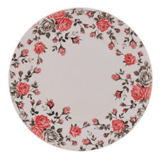 Imagem de PRATO RASO DE PORCELANA PINK GARDEN 26CM - Coliseu Presentes Ltda