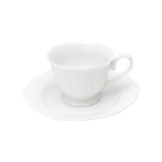 Imagem de CONJUNTO 6 XÍCARAS PARA CAFÉ COM PIRES DE PORCELANA BRANCO 80ML WOLFF - Rojemac Impotacao E Exportacao Ltda