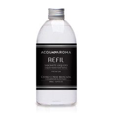 Imagem de REFIL SABONETE LÍQUIDO ACQUA AROMA PREMIUM 500ML CEDRO E NOZ MOSCADA - Smell It Industria E Comercio Ltda