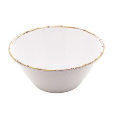 Imagem de SALADEIRA MELAMINA BAMBU BRANCO 25X12CM - BON GOURMET  - Rojemac Impotacao E Exportacao Ltda