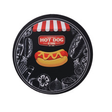 Imagem de SOUSPLAT COM BASE 35CM HOT DOG BLACK - Nilson Wegner Epp