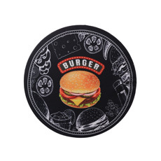 Imagem de SOUSPLAT COM BASE 35CM BURGER BLACK - Nilson Wegner Epp