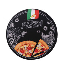 Imagem de SOUSPLAT COM BASE 35CM PIZZA BLACK - Nilson Wegner Epp