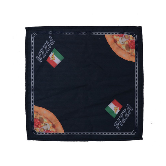 Imagem GUARDANAPO ESTAMPADO 45X45CM PIZZA BLACK