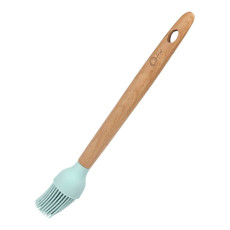 Imagem de PINCEL EM SILICONE E CADO EM  MADEIRA 27CM  VERDE MENTA - World Classic Com. Imp. E Exp.Ltda